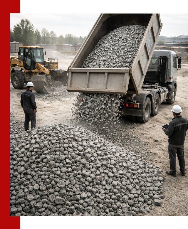 Доставка гранитного щебня фракции 20-40 в Гае