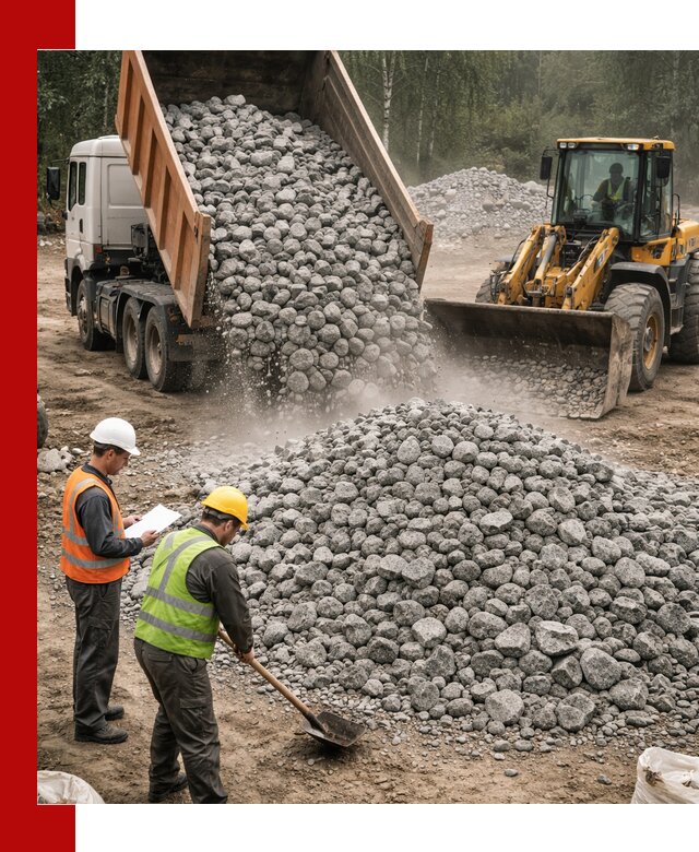 Гранитный щебень фракция 70-150 доставка в Гае