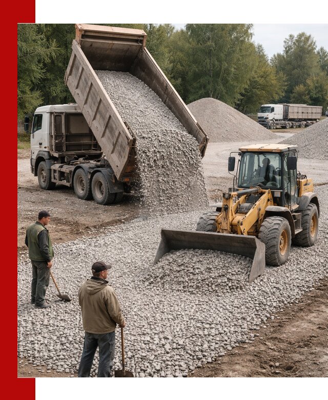 Купить гравийный щебень фракция 20-40 в Гае с доставкой