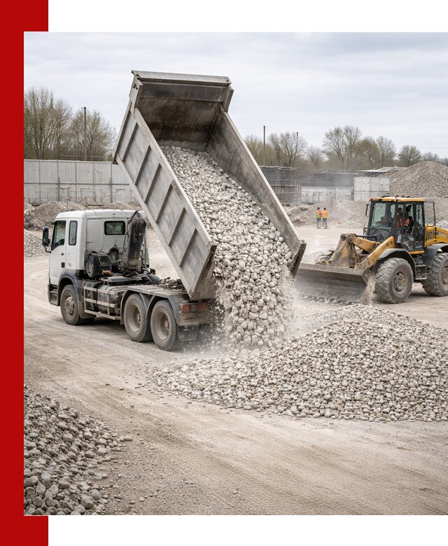 Доставка и продажа известнякового щебня в Гае