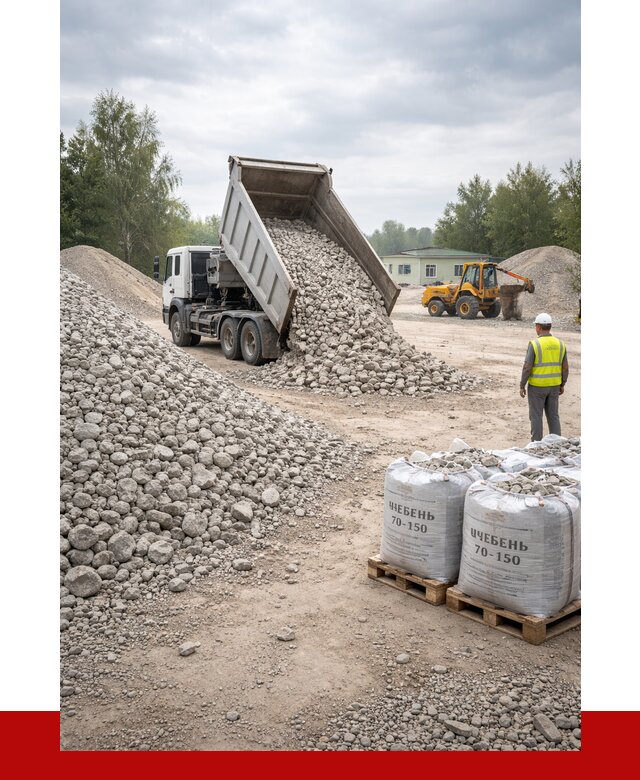 Известняковый щебень фракция 70-150 в Гае от 1271 р. | ПРОНЕРУДГай