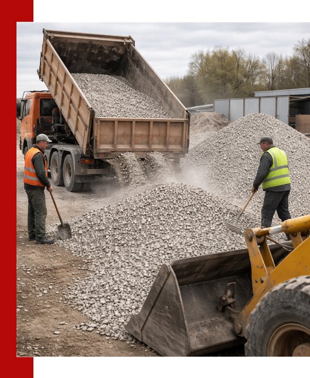Доломитовый щебень фракции 5-20 с доставкой в Гае