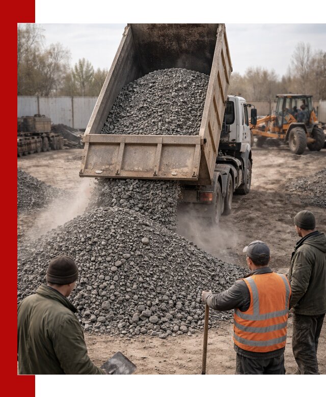 Доставка шлакового щебня в удобные сроки по выгодной цене в Гае