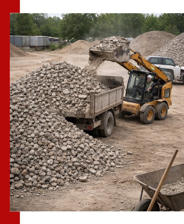 Доставка вторичного щебня в Гае для строительных работ
