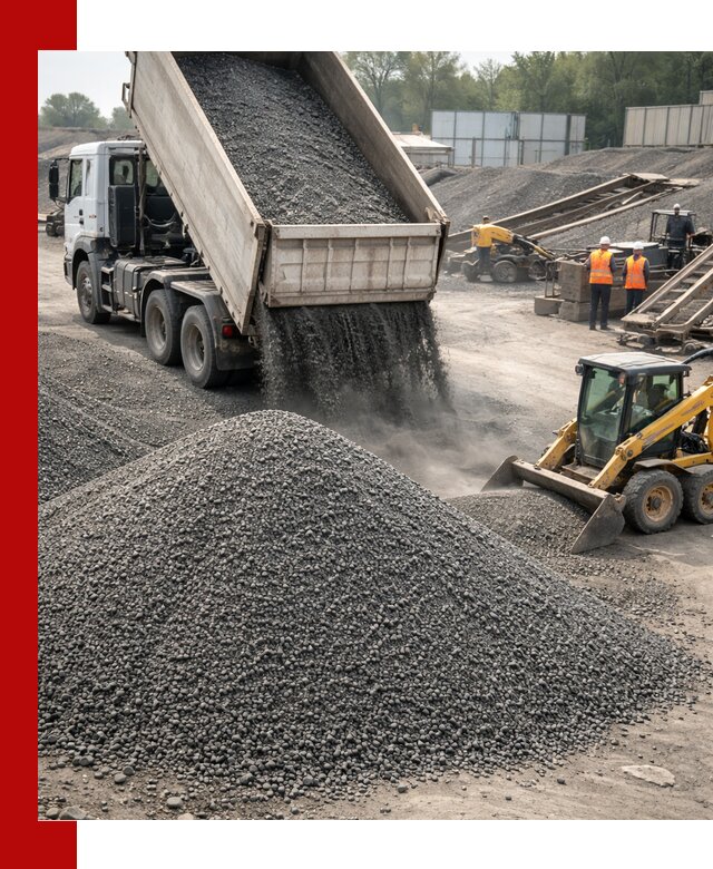 Вторичный щебень фракция 0–5 с доставкой в Гае