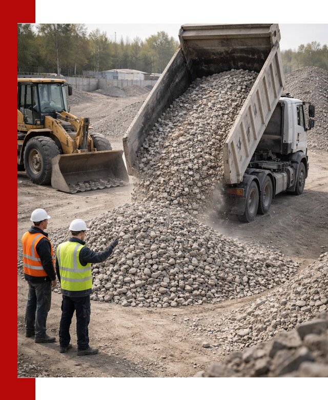 Вторичный щебень фракция 40–70 доставка в Гае