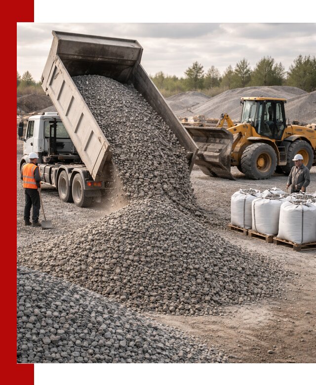 Бетонный щебень фракция 5–20 с доставкой в Гае