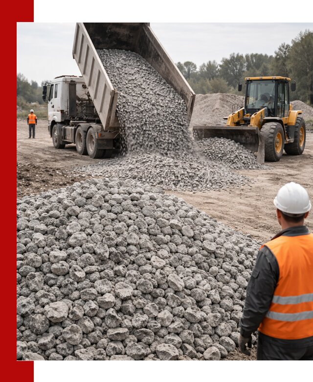 Доставка бетонного щебня фракции 20-40 в Гае