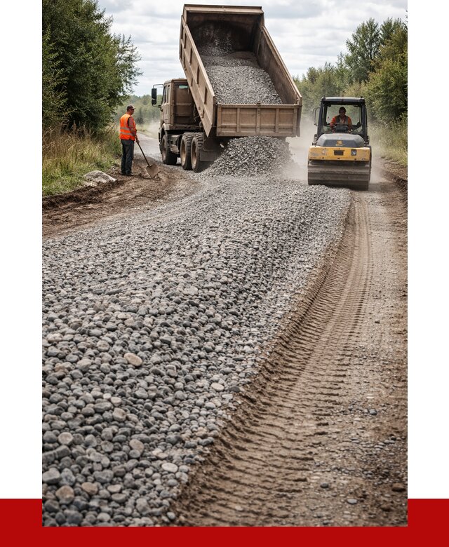 Щебень для отсыпки дороги в Гае от 2745 р. ПРОНЕРУДГай