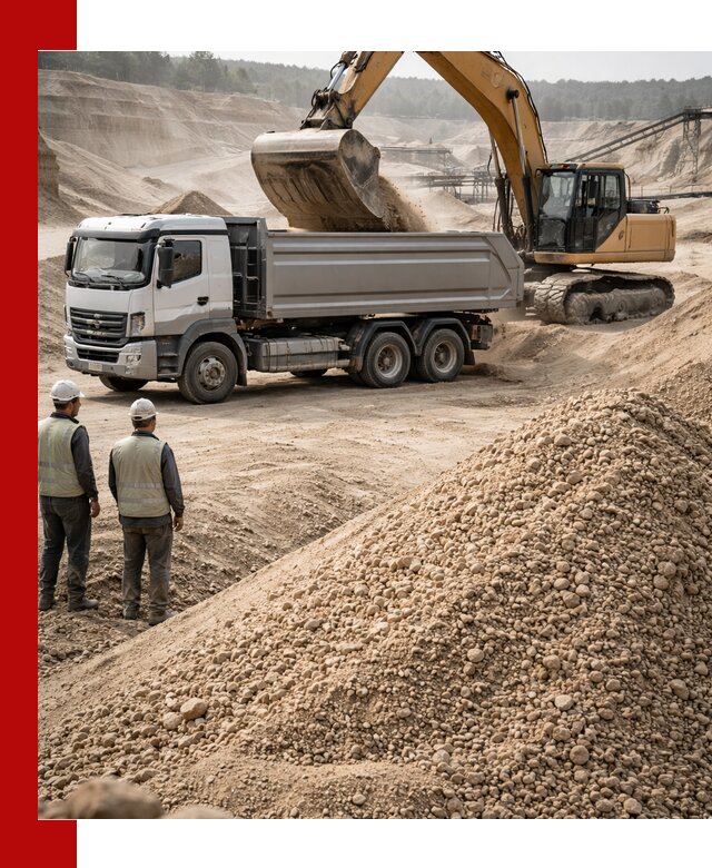 Карьерный крупнозернистый песок с доставкой в Гае