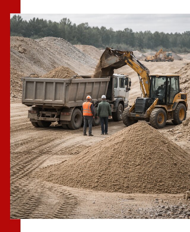 Карьерный среднезернистый песок с доставкой в Гае