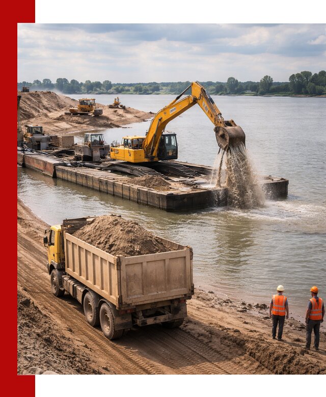 Намывной песок с доставкой в Гае оптом и в розницу