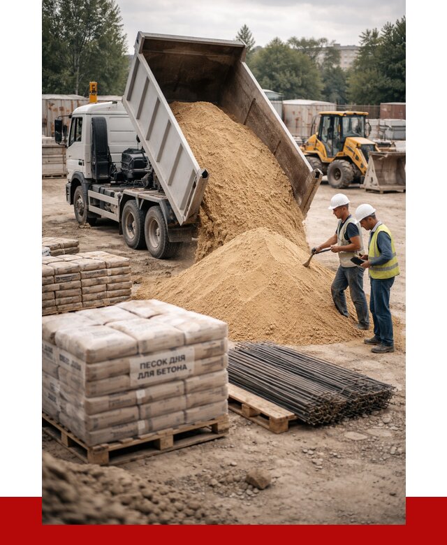 Песок для бетона в Гае от 2542 р. с доставкой, ПРОНЕРУДГай