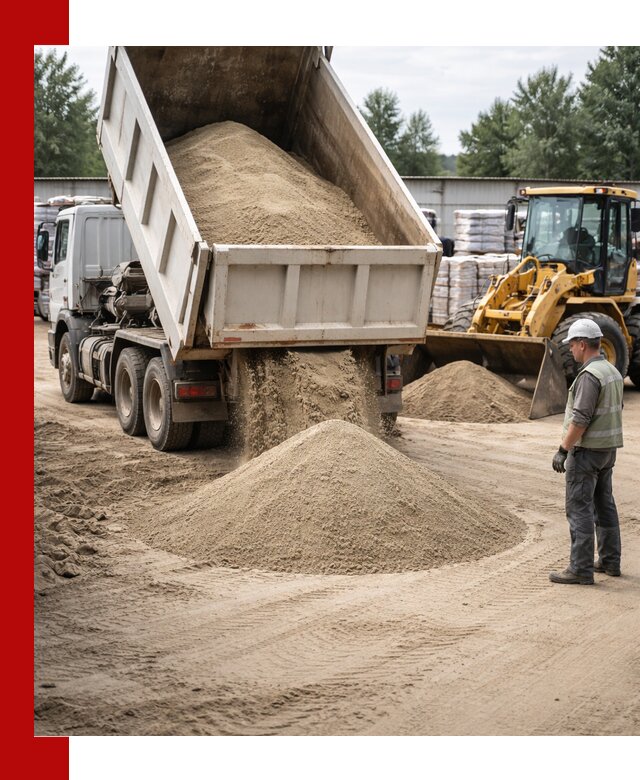 Поставка и доставка песка для бетона в Гае