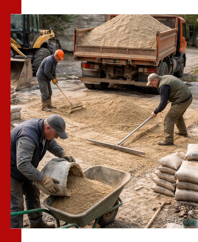 Поставка песка для стяжки в Гае с быстрой доставкой