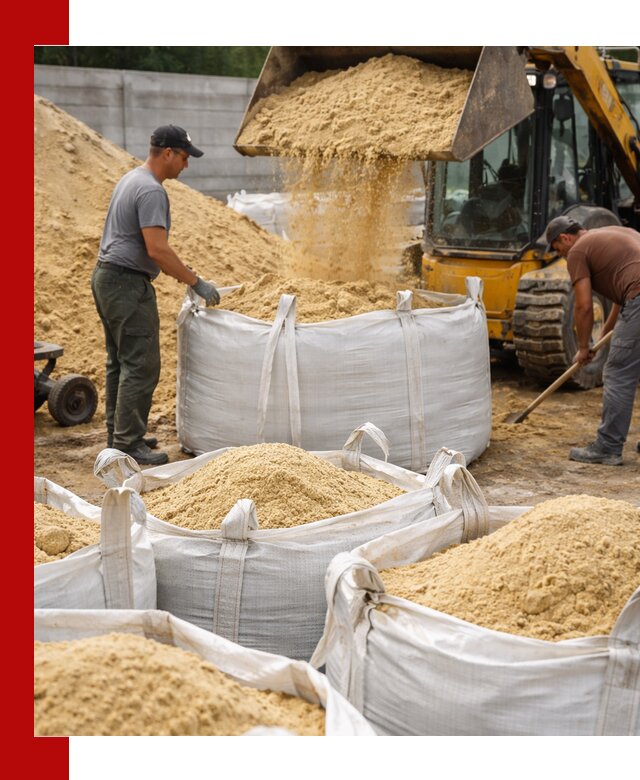 Поставка качественного песка для кладки в Гае