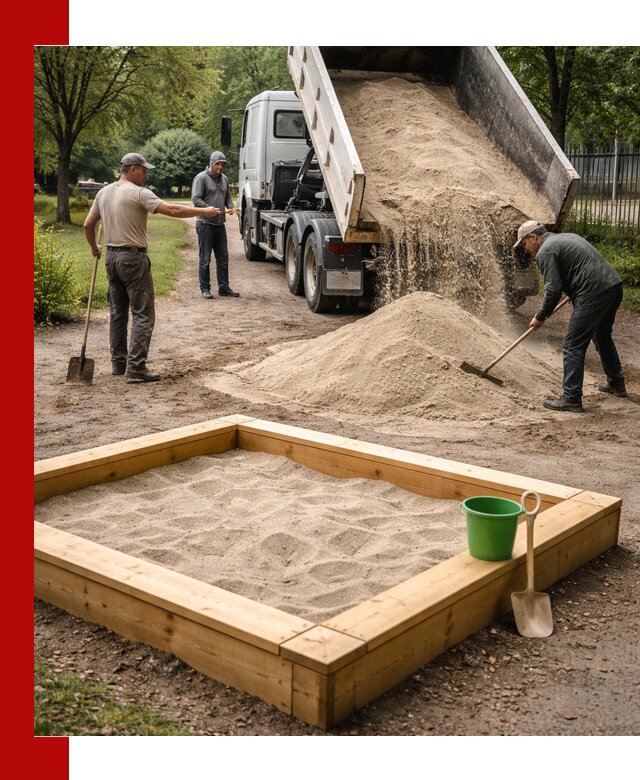 Песок для песочницы с доставкой в Гае недорого и чистый