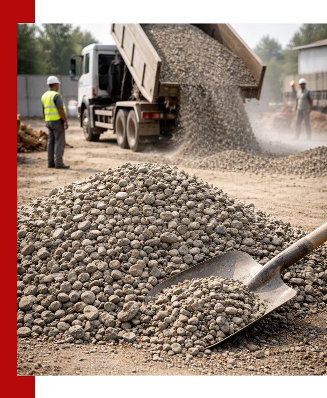 Доставка гравия фракции 20-40 в Гае с самосвалами