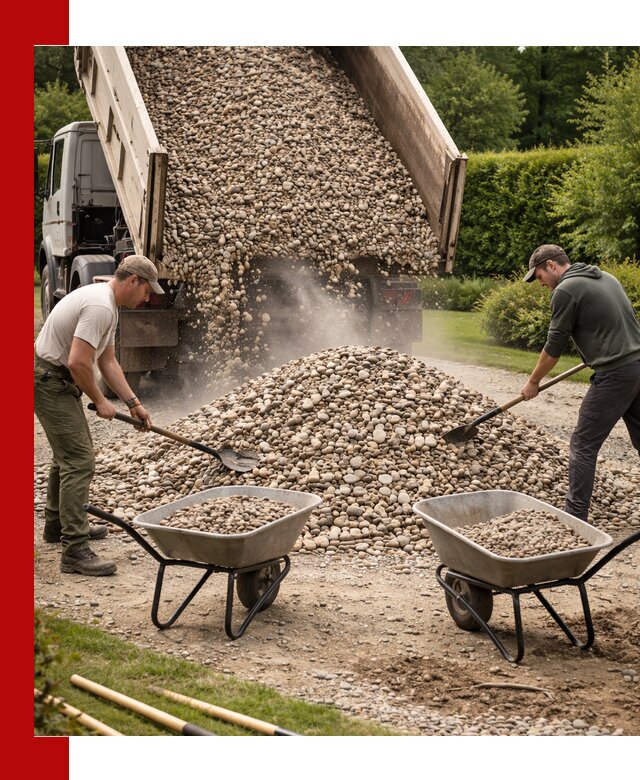 Доставка и продажа декоративной гальки в Гае