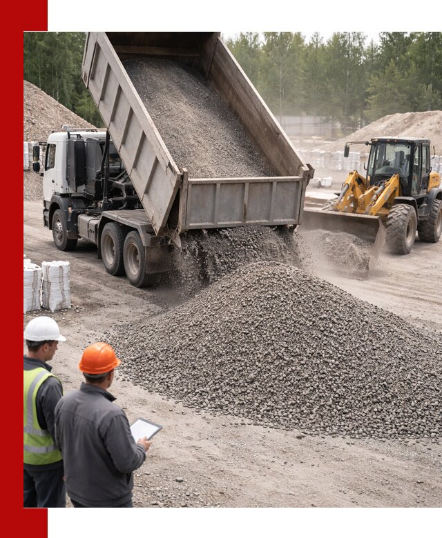 Доставка и продажа гранитного отсева 0-10 в Гае