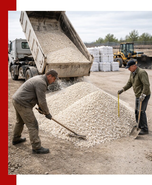 Мраморная крошка с доставкой и разгрузкой в Гае