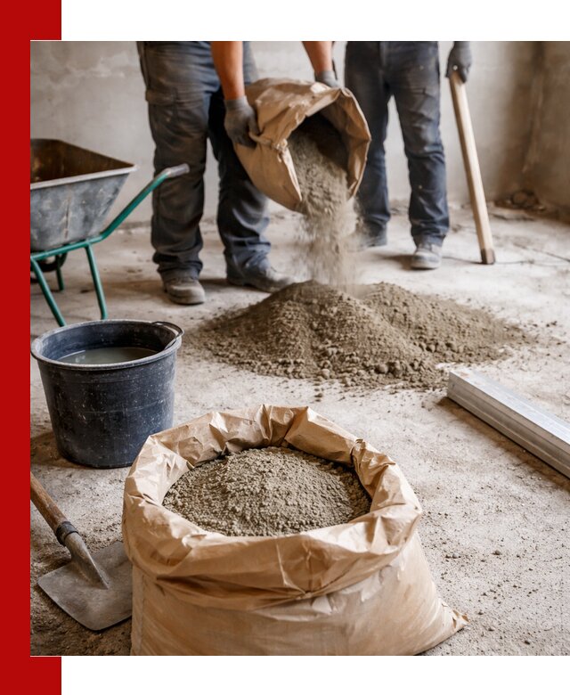 Доставка сухой смеси для стяжки в Гае