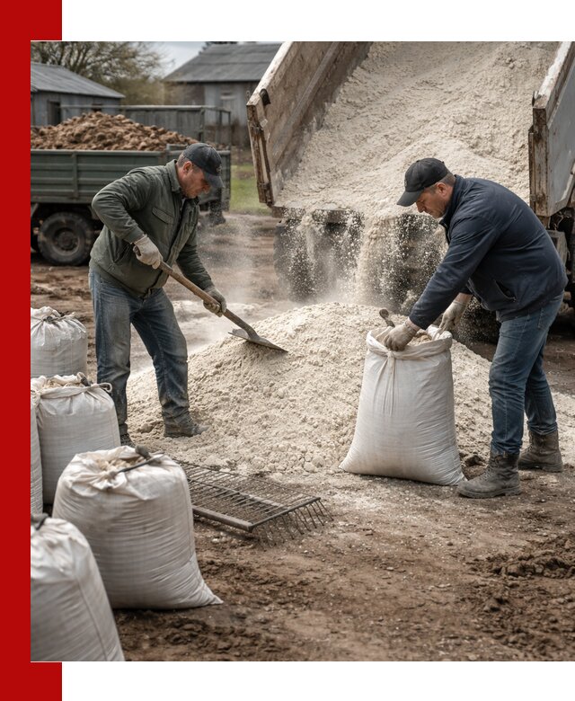 Доставка извести пушонки в Гае оптом и мелким оптом