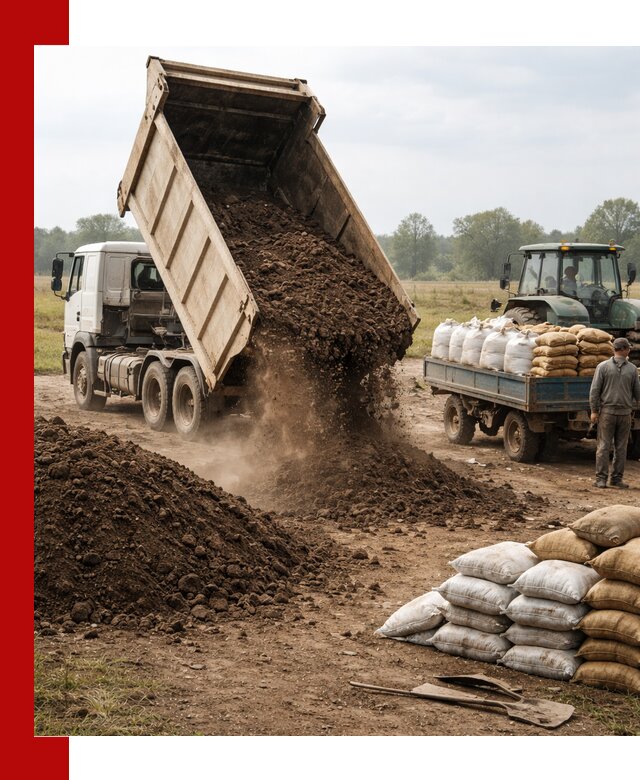 Доставка грунта и удобрений оптом в Гае для сельхоз и строительства