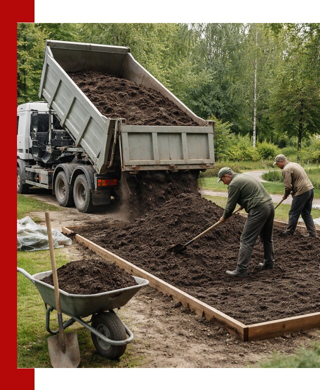 Доставка грунта для озеленения и благоустройства в Гае