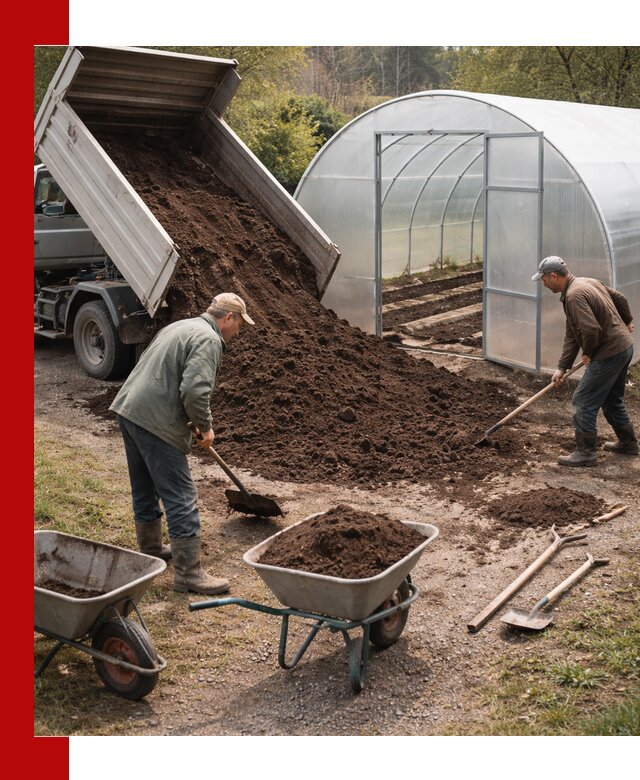 Грунт для теплицы с доставкой в Гае — плодородный субстрат под растения