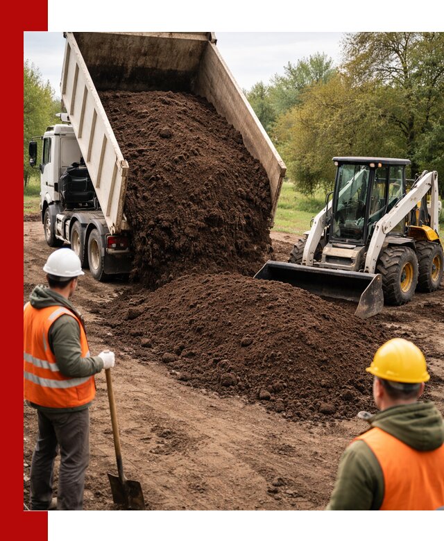 Плодородная смесь для улучшения почвы и восстановления в Гае