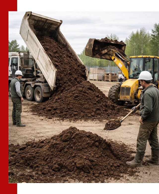 Доставка торфа оптом и в мешках в Гае