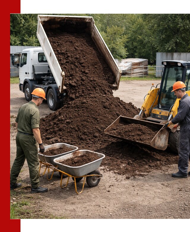 Доставка торфо-земляной смеси в Гае для огорода и ландшафта