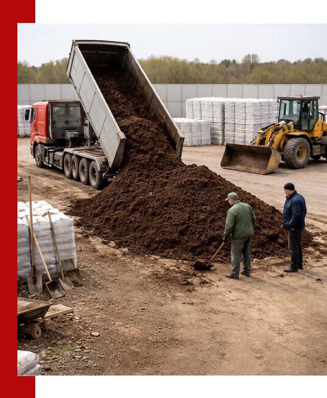 Доставка торфяных смесей оптом и в розницу в Гае