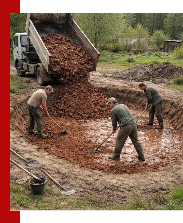 Купить качественную глину для пруда в Гае