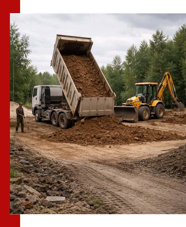 Доставка суглинка самосвалами в Гае подсыпка и планировка