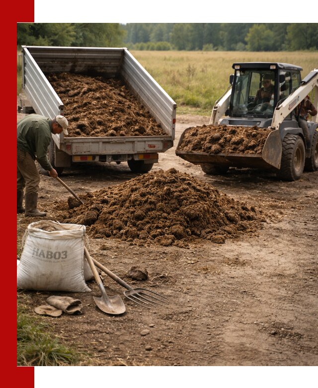 Доставка конского навоза в Гае с разгрузкой и доставкой на объект