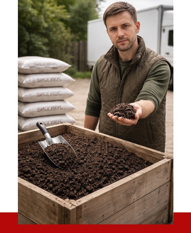 Купить биогумус в Гае с доставкой от 8641 р. за куб | ПРОНЕРУДГай