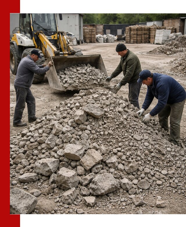 Демонтаж и вывоз бой бетона в Гае
