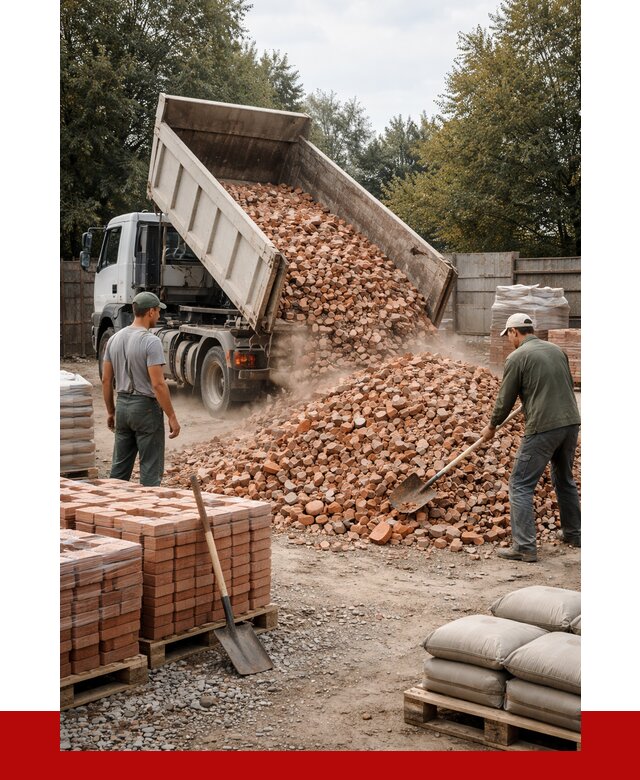 Бой кирпича в Гае с доставкой от 4270 руб/куб | ПРОНЕРУДГай