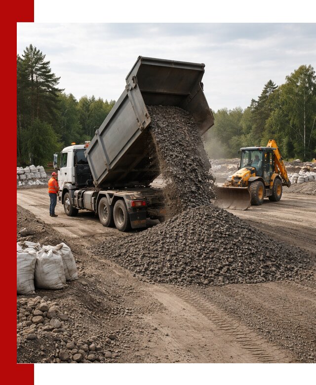 Доставка дробленого асфальта в Гае для дорожных работ