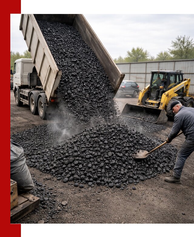 Доставка угля орех в Гае оптом и в розницу