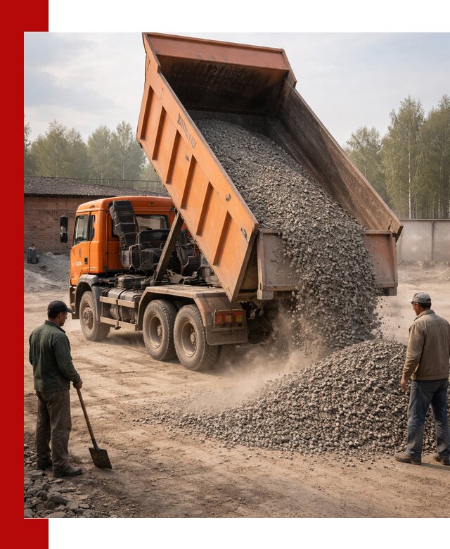 Доставка самосвалом 20 м3 в Гае быстро и надежно