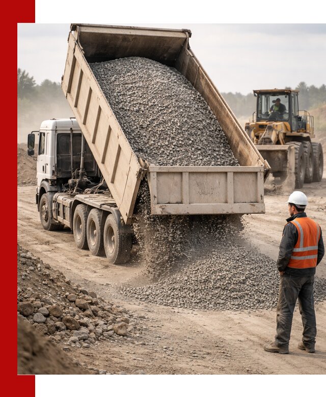 Доставка самосвалом 40 кубов цемента и сыпучих в Гае