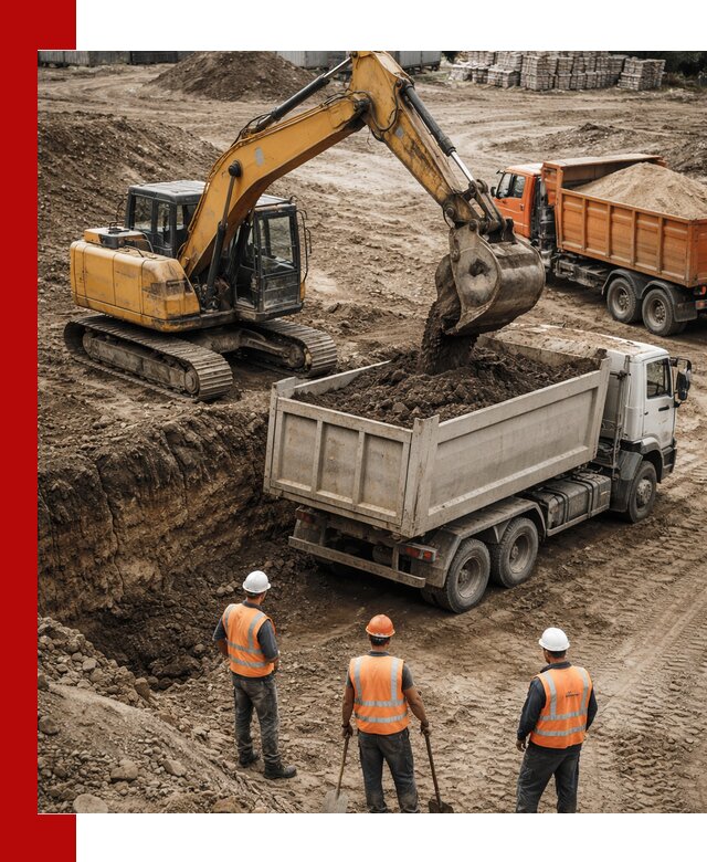 Разработка грунта для строительства и благоустройства в Гае