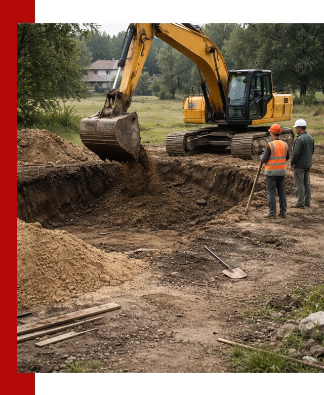 Рытье котлована под фундамент в Гае (быстро и недорого)