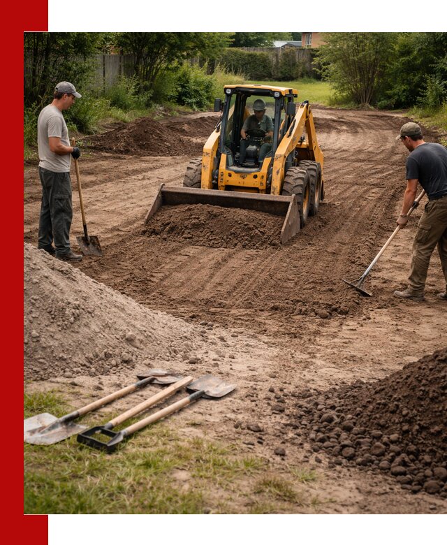 Планировка участка грунтом с вывозом и доставкой в Гае